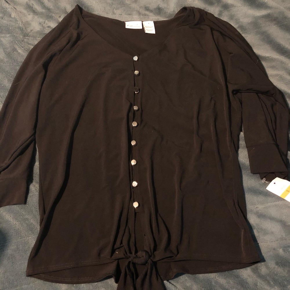 Black Kim Rogers Top